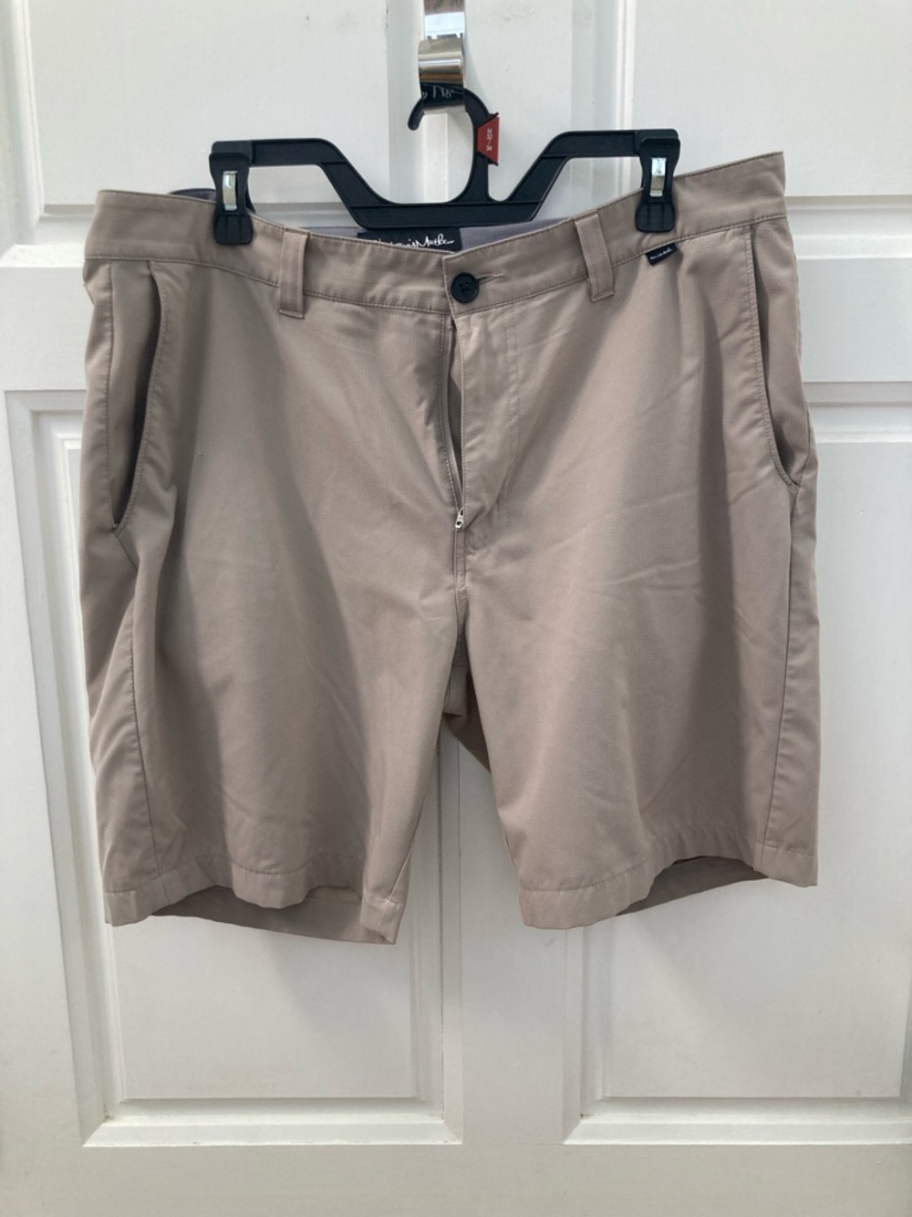 Travis Mathew Men's Flat Front Shorts in Tan